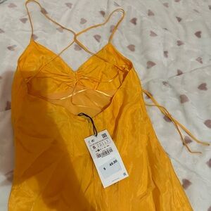 Long yellow Zara dress